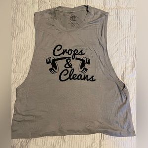 Crops and cleans crop top